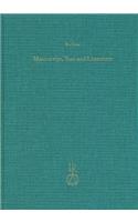Manuscript, Text and Literature