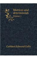 Matrices and Determinoids Volume 1
