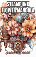 Steampunk Flower Mandala Coloring Book