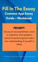 Common App Essay Workbook and Template for Prompt