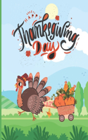 Happy Thanksgiving Day: Thanksgiving Coloring Book for Kids Ages 2-5, Turkey Coloring Pages for Kids, Toddlers, Preschool Cute Thanksgiving Things Coloring Pages