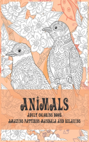 Adult Coloring Book Animals - Amazing Patterns Mandala and Relaxing