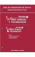 Florida Holt Ciencias y Tecnologia Guia de Comprehension de Lectura/Florida Holt Science & Technology Reading Comprehension Guide: Nivel Rojo/Level Red