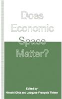 Does Economic Space Matter?