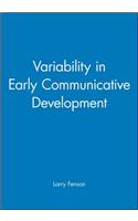 Variability Communicative Development