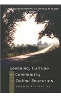 Learning, Culture, and Community in Online Education