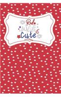 Red White And Cute: Celebrate Independence Day July 4th Patriotic Journal Notebook, Blank Lined