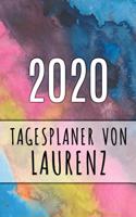 2020 Tagesplaner von Laurenz: Personalisierter Kalender für 2020 mit deinem Vornamen