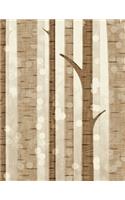 Notebook: birch tree tree alder deciduous hazel conifer oak beech maple hornbeam fir