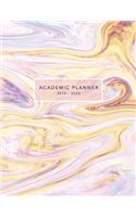 Academic Planner 2019-2020: Weekly & Monthly Planner - Achieve Your Goals & Improve Productivity - Modern Purple Marble(4 Marble Student Planners)
