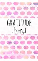 Gratitude Journal: Watercolor Dot Print (5) Design Lined Journal With Daily Self Care Gratitude Prompt For Thanksgiving & Daily Inner Reflection