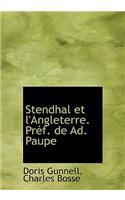 Stendhal Et L'Angleterre. PR F. de Ad. Paupe