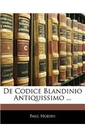 de Codice Blandinio Antiquissimo ...