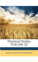 Transactions, Volume 22