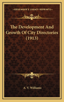The Development And Growth Of City Directories (1913)