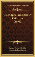 Coleridge's Principles Of Criticism (1895)