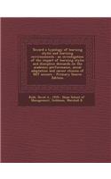 Toward a Typology of Learning Styles and Learning Environments: An Investigation of the Impact of Learning Styles and Discipline Demands on the Academic Performance, Social Adaptation and Career Choices of Mit Seniors - Primary Source Edition