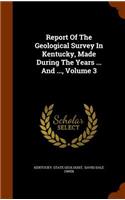 Report of the Geological Survey in Kentucky, Made During the Years ... and ..., Volume 3