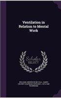 Ventilation in Relation to Mental Work