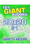 101 Giant Sudoku 20x20 #1: (English)