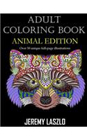 Adult Coloring Book: Animal Edition