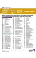 CPT 2020 Express Reference Coding Card: Pathology/Laboratory