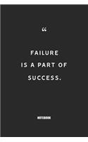 failure is a part of success