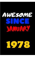 Awesome since january 1978