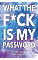 What The F*ck Is My Password: Password Organizer Notebook: Internet Password Logbook/ Password Tracker So You Can Log Into Your Shit Without Brain Fart (100 Page, Small, 6 x 9 in
