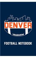 Denver Skyline Football Notebook Perfect for Journal, Doodling, Sketching and Notes Book With Blank Numbered Pages, 126 Pages 6