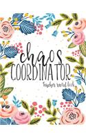 Chaos Coordinator: Teacher Record Book
