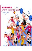 Athletics Sports Coloring Book