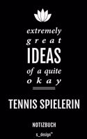 Notizbuch für Tennis Spieler / Tennis Spielerin