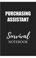 Purchasing Assistant Survival Notebook: Small Undated Weekly Planner for Work and Personal Everyday Use Habit Tracker Password Logbook Music Review Playlist Diary Journal