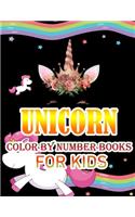 Unicorn Color By Number Books For Kids