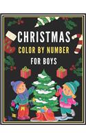 Christmas Color By Number For Boys