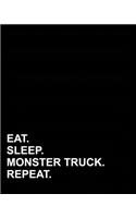 Eat Sleep Monster Truck Repeat: Blank Sheet Music - 12 Staves, Music Sheet Blank /Blank Sheet Music Paper /Manuscript Paper Notebook /Blank Music Staff Paper