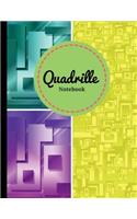 Quadrille Notebook: Quad Ruled (4x4)- Cute Graphing Composition Notebook - Soft Cover - 8.5