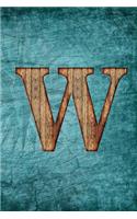 Monogrammed Notebook - W