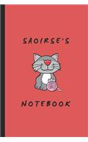 Saoirse's Notebook: Personalised Notepad for a Girl Named Saoirse