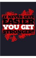 It Never Gets Easier You Get Stronger!