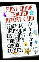 First Grade Teacher Report Card