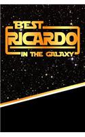 The Best Ricardo in the Galaxy: Isometric Dot Paper Drawling Notebook Feature 120 Pages 6x9