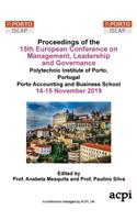 ECMLG19 - Proceedings of the 15th European Conference on Management, Leadership and Governance