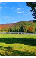 Journal Open Field Mountain View: (Notebook, Diary, Blank Book)(Seasonal Fall Photo Journals Notebooks Diaries)