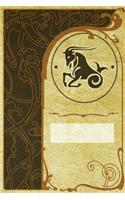 Monogram Capricorn Journal: Blank Notebook Diary Log(72 Monogram Nouveautwo 365 Lined)
