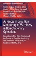 Advances in Condition Monitoring of Machinery in Non-Stationary Operations