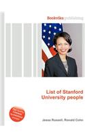 List of Stanford University People