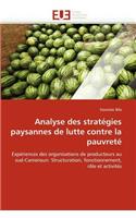 Analyse Des Stratégies Paysannes de Lutte Contre La Pauvreté