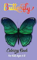 Butterfly Coloring Book for Kids Ages 4-8